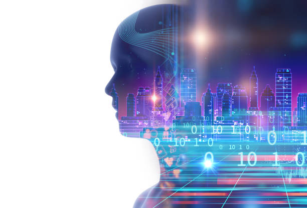 istock double exposure image of virtual human 3dillustration 1058199692
