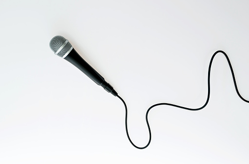 A microphone on white background.