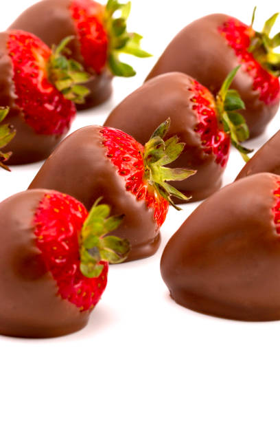 istock Chocolate Covered Strawberries Isolated on a White Background 1058208418