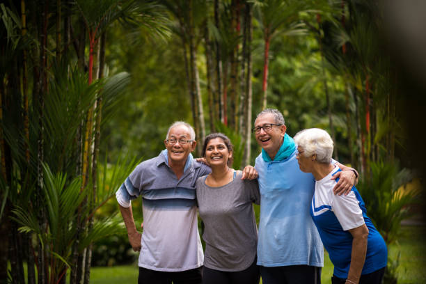 istock Group of active seniors enjoying their golden years 1058211048