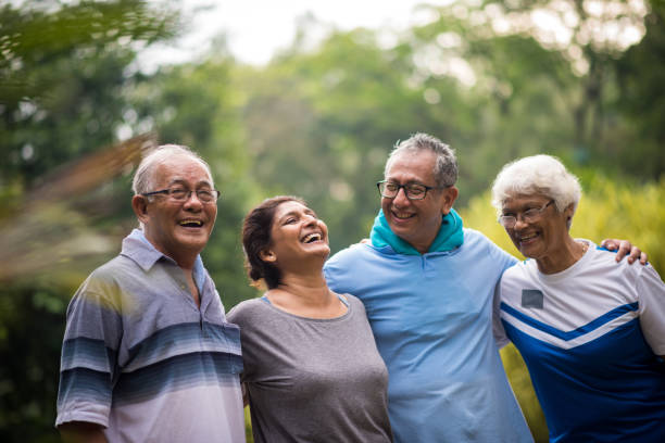 istock Group of active seniors enjoying their golden years 1058211100