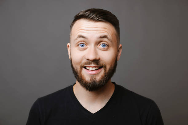 istock Excited bearded man looking at camera 1058225674