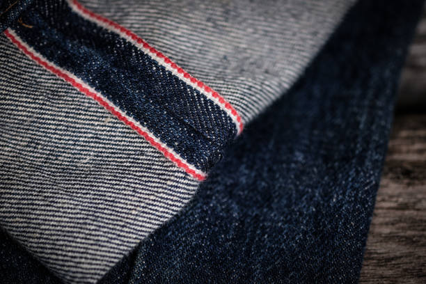 istock Raw Selvedge Denim Blue Jeans. 1058230284