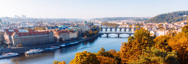 istock aerial view of autumn prague 1058230334