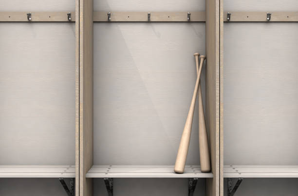 istock Baseball Bat In Change Room 1058230786