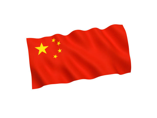 istock China flag on white background 1058232460