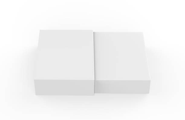 istock White sleeve cardboard box template standing vertical, mock up template on isolated white background, 3d illustration. 1058234538