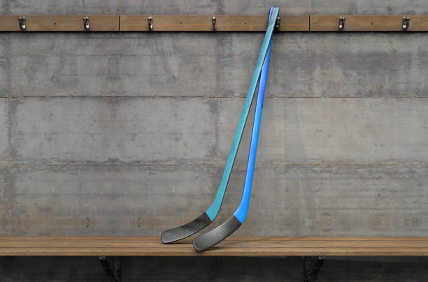 Change Room And Hockey Sticks