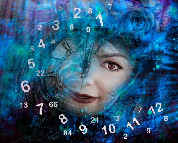 istock Time, woman and numerology 1058242198
