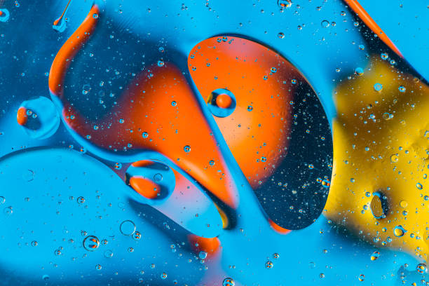 istock Scientific image of cell membrane. Macro up of liquid substances. Abstract molecule atom sctructure. Water bubbles. Macro shot of air or molecule. Biology, physics or chemistry abstract background. 1058248524