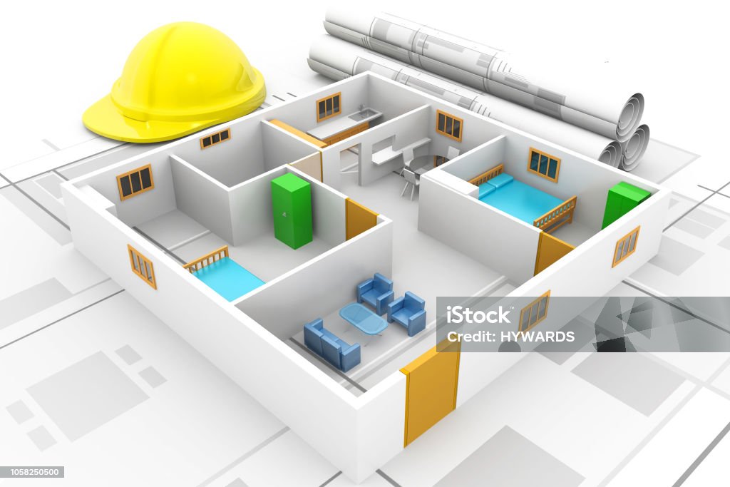 Buldind Development Modern Building Development Project Plan Stock Photo - Download Image ...