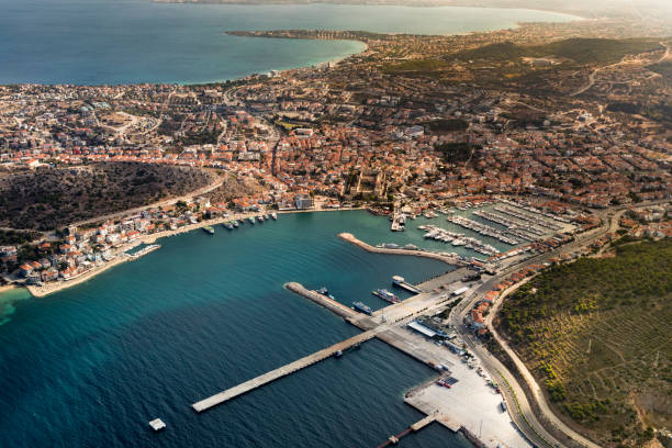 istock Aerial view of Cesme Izmir.. 1058256018