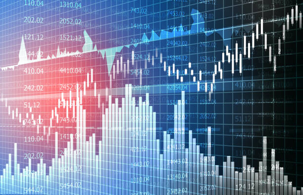 istock Financial stock market graphs and chart 1058256730