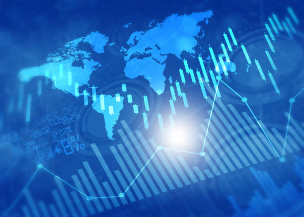 istock Financial stock market graphs and chart 1058256828