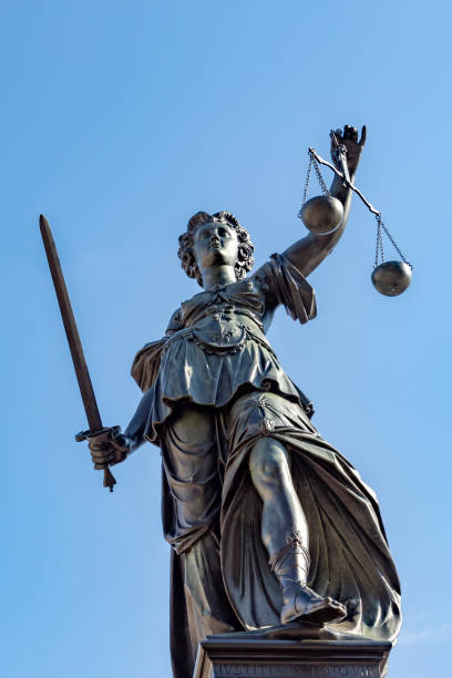 istock fountain with lady justice in Frankfurt 1058258384
