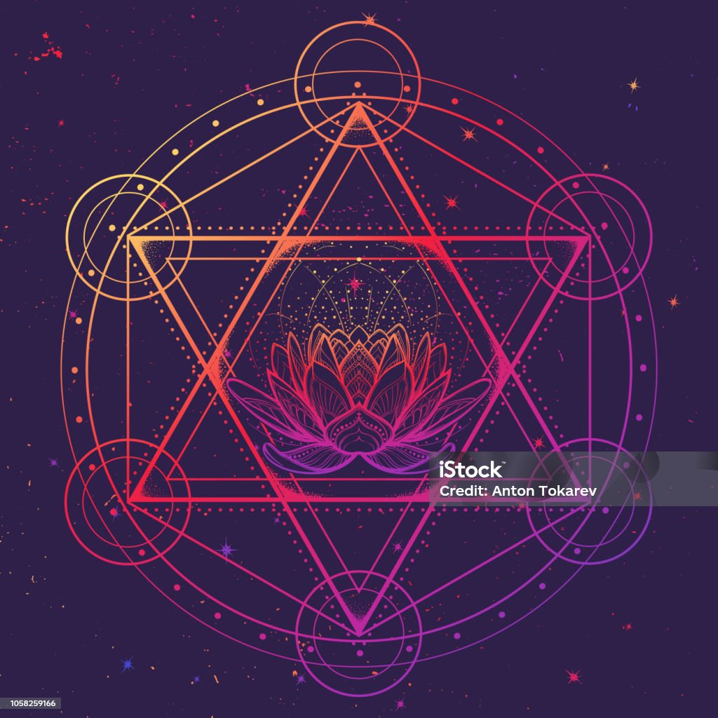 Ilustración de Hexagrama Con Una Flor De Loto Rodeada Con Un Círculo Símbolo Multicultural Que Representa Anahata Chakra En Yoga Y Una Estrella De David Línea De Dibujo Aislado Sobre Fondo Con Ilustración de Hexagrama Con Una Flor De Loto Rodeada Con Un Círculo Símbolo Multicultural Que Representa Anahata Chakra En Yoga Y Una Estrella De David Línea De Dibujo Aislado Sobre Fondo Con