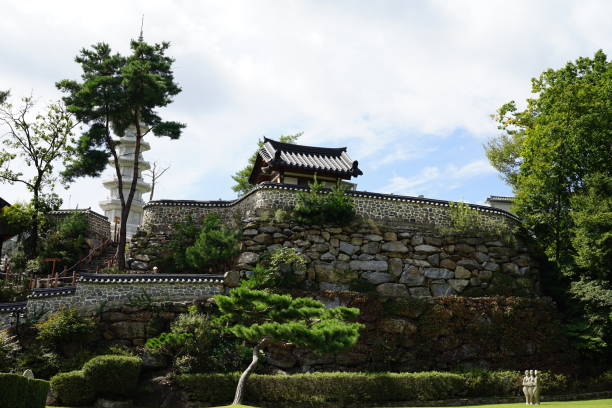 istock Korean traditional stone wall 1058269852