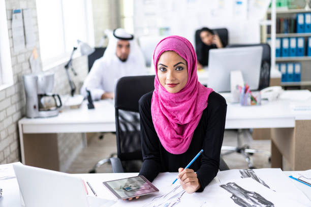 istock Female designer in fashion studio 1058274406