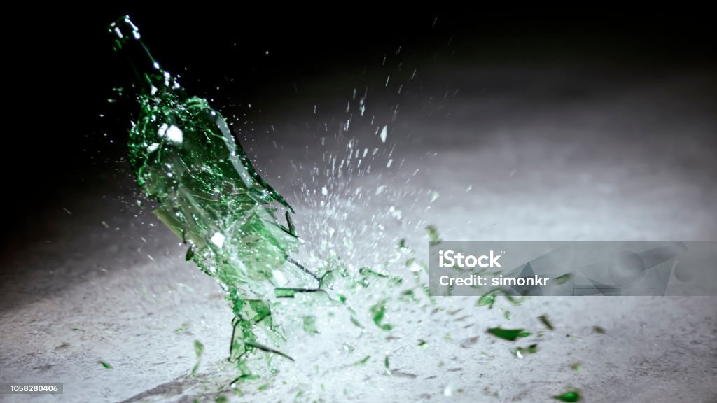 Solid Alcohols Exploding Exploding Wine Bottle Stock Photo - Download Image Now - Alcohol ...