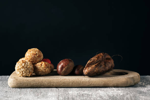 istock sweet potato, chestnuts and Catalan panellets 1058288340