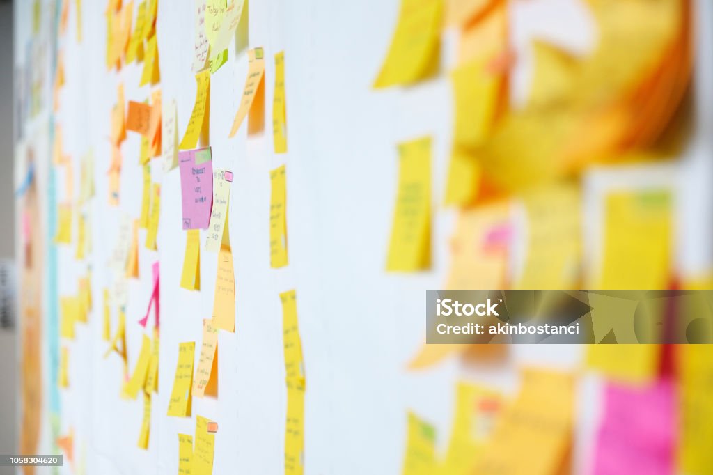 Project Planning Sticky Notes Stock Photo - Download Image Now ...