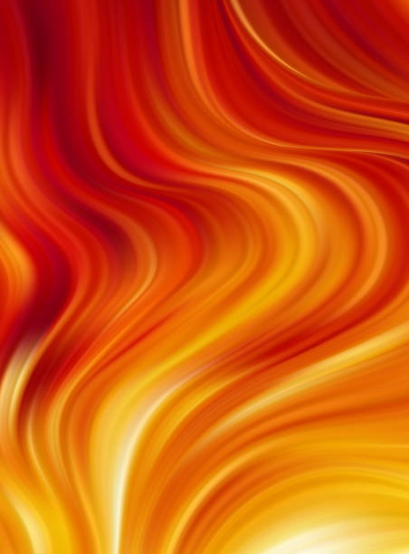 иллюстрация вектора: фон текстуры пламени огня. современный цветной абстрактный шаблон плаката - red hot stock illustrations