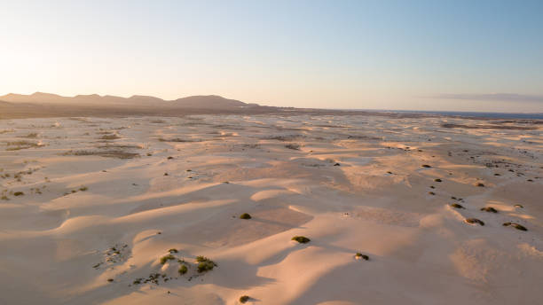 istock aerial view of dunes at sunset 1058322818