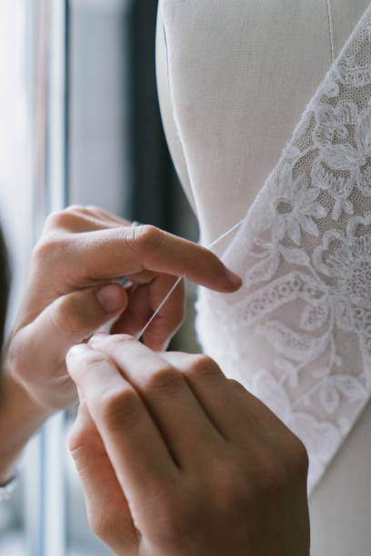 istock Fashion designer creating gowns 1058323114