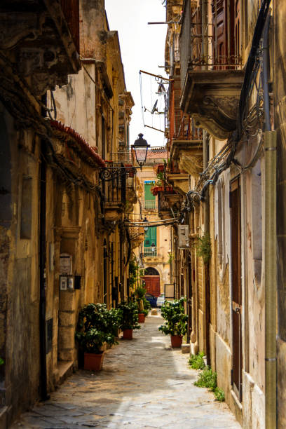 istock Street in Ortygia, Sicily, Italy 1058335362