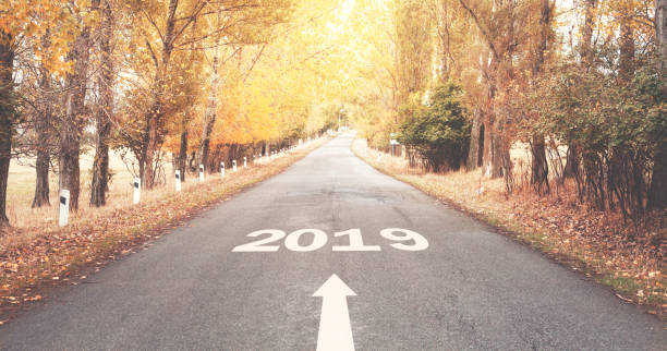 istock Road to New Year 2019. 1058351394