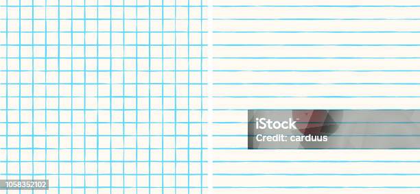 Set Of Seamless Square And Strips Vintage Background Stock Illustration - Download Image Now