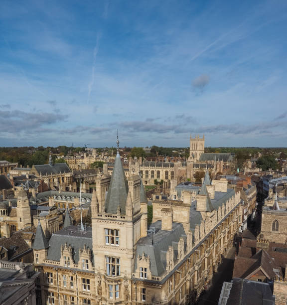 istock Aerial view of Cambridge 1058354352