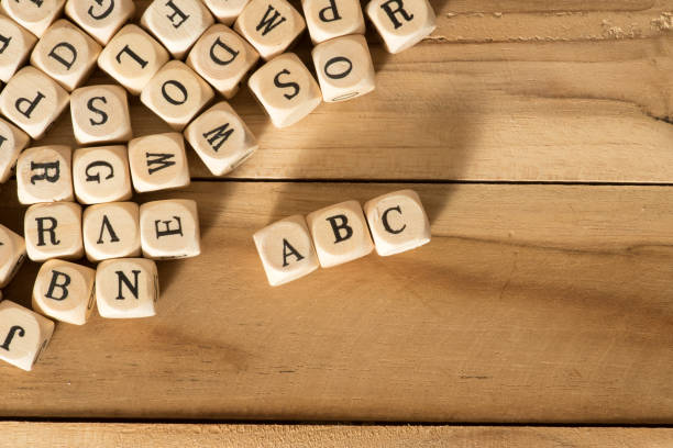 istock Wooden letters, alphabet and ABC 1058365624