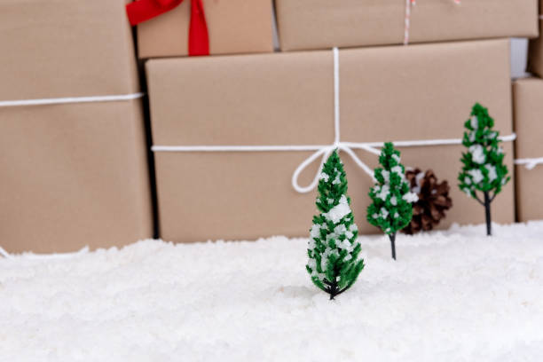 istock Christmas Decoration Snow White is the background. 1058365746