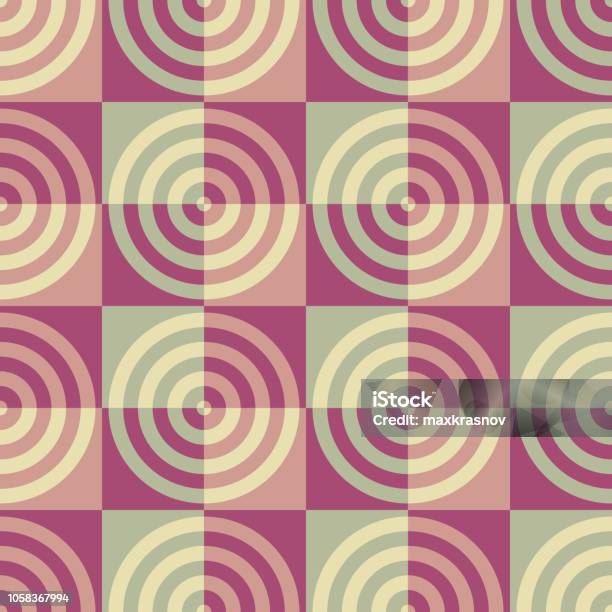 Circle Square Pattern Example Seamless Circle And Square Pattern Stock Illustration - Download Image ...