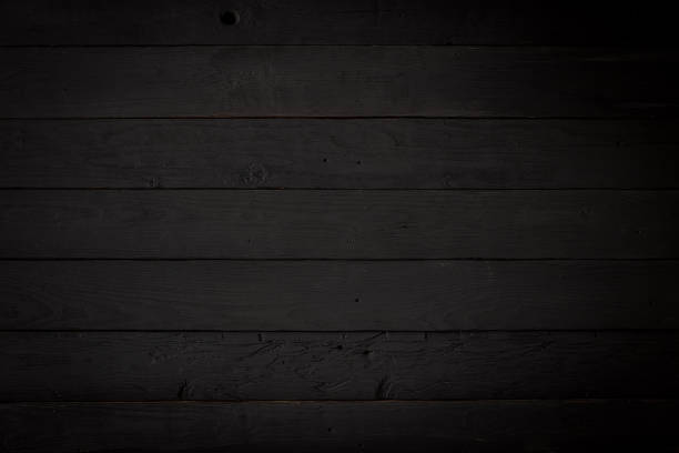 istock Black wooden texture background blank for design 1058369812