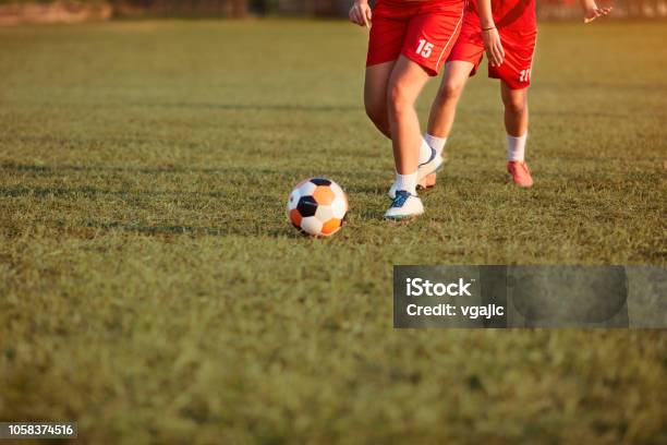 Womens Soccer Team Stock Photo - Download Image Now - Soccer, Sports Activity, Teenage Girls