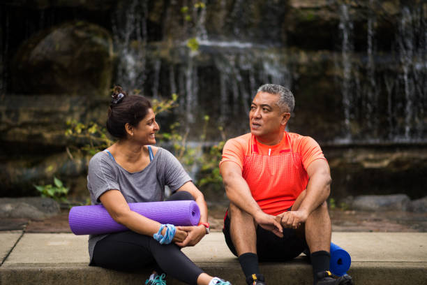 Active senior couple enjoying a healthy lifestyle