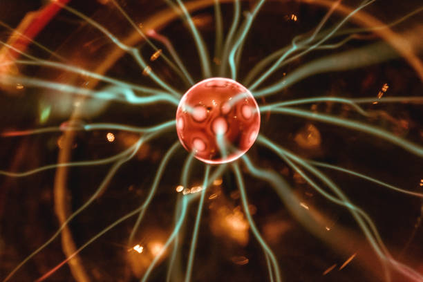istock Close up of Plasma globe 1058381040