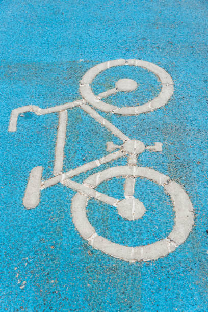 Road mark for bikes lane