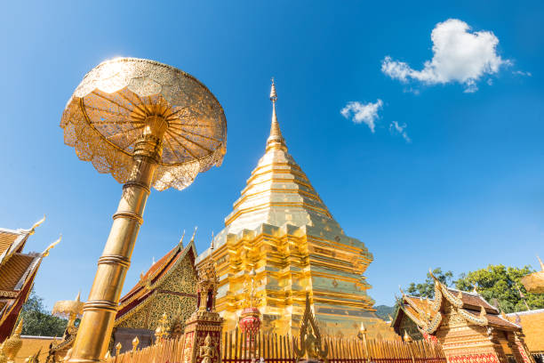 Wat Phra That Doi Suthep temple , Chiang Mai,Northern Thailand stock photo