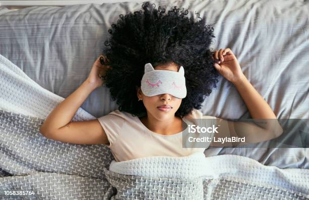 Do Not Disturb Stock Photo - Download Image Now - Sleeping, Women, One Woman Only