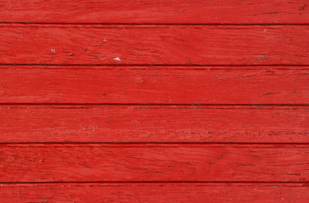 istock Full Frame Shot Of Red Wooden Wall 1058386022