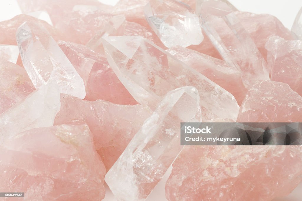 quartz Rose et cristal - Photo de Quartz rose libre de droits