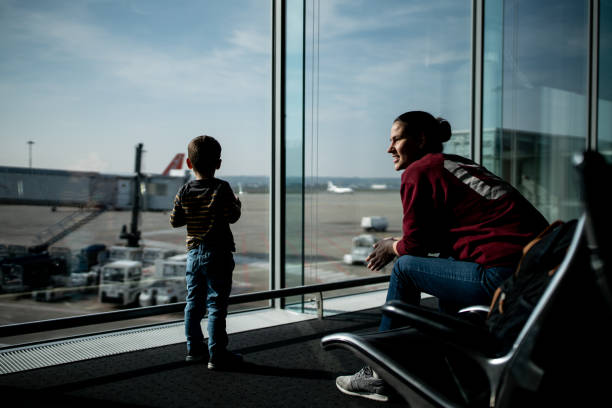 istock Family time at the airport gate 1058399794
