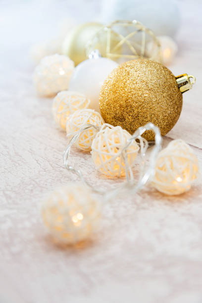 istock Composition of the Christmas decorations balls isolated 1058401504
