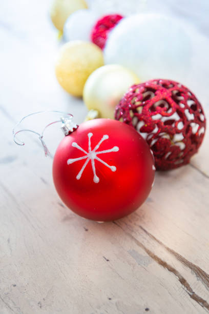 istock Composition of the Christmas decorations balls isolated 1058402336