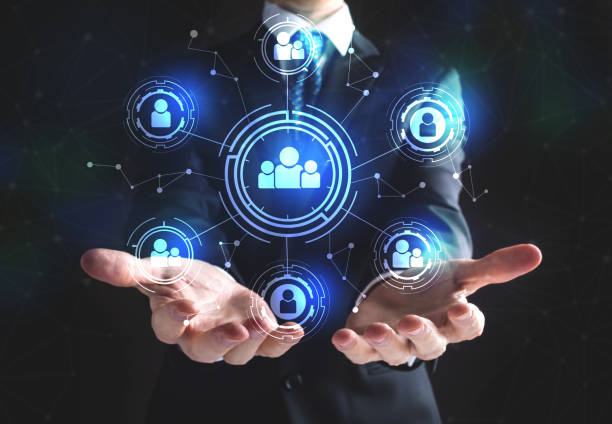 istock Social Connections with businessman 1058408322