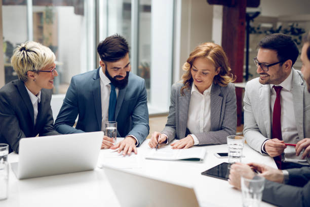 istock Team of professionals discussing new business approach 1058413808