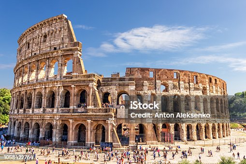 istock The Roman Colosseum in summer 1058422764